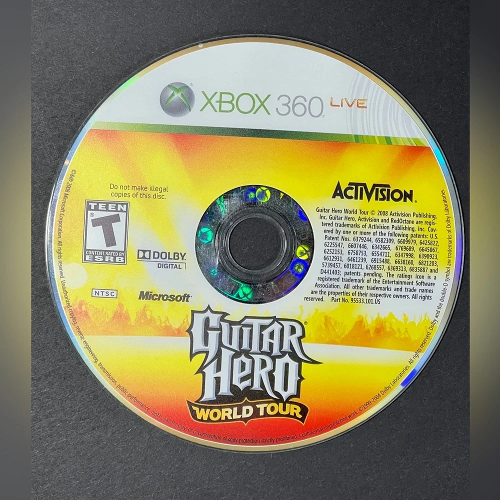 Guitar Hero World Tour Video Game Microsoft Xbox 360 CIB Complete Manual